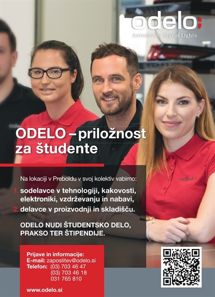 odelo Slovenija d.o.o. - priložnost za študente