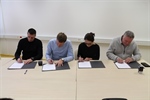 Signing a memorandum of understanding for leasing a new laboratory